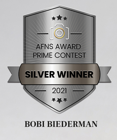 Bobi Biederman Photography Silver Winner Badge from AFNS Prime Contest