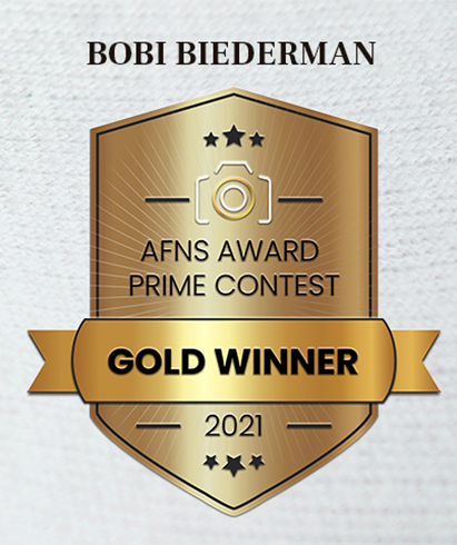 Bobi Biederman Photography Gold Winner Badge from AFNS Prime Contest